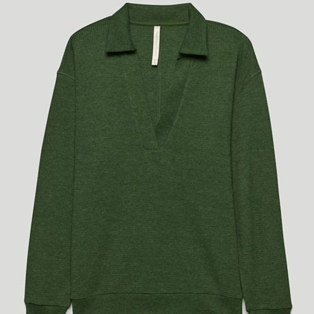 NWT Aritzia Thermal polo longsleeve